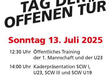 Tag der offenen Tür SCW am 13. Juli 2025